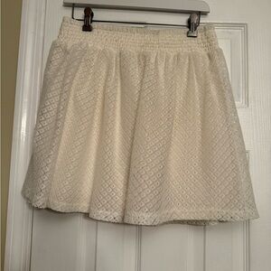 Maurices Cream Lace boho small praire Boheme  Skirt Anthropologie $69